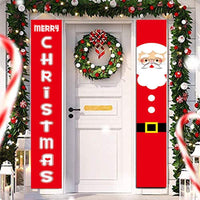 HKM-660883 Christmas Snowman and Penguin Holiday Decoration - 100D Polyester Fabric & 300D Oxford Cloth, 1 Pair