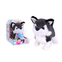 HKM-661011 Interactive Plush Toy Dog for Kids - Electric Walking Pet Doll Companion, Soft and Cuddly, 18 Months+