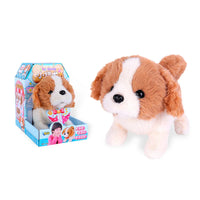 HKM-661011 Interactive Plush Toy Dog for Kids - Electric Walking Pet Doll Companion, Soft and Cuddly, 18 Months+