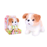 HKM-661011 Interactive Plush Toy Dog for Kids - Electric Walking Pet Doll Companion, Soft and Cuddly, 18 Months+