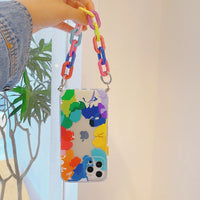 HKM-661011 Personalized Graffiti TPU Phone Protective Case with Bracelet Feature