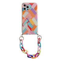 HKM-661011 Personalized Graffiti TPU Phone Protective Case with Bracelet Feature