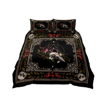 HKM-661075 Bohemian Crow Three-Piece Digital Print Bedding Set in Multiple Sizes