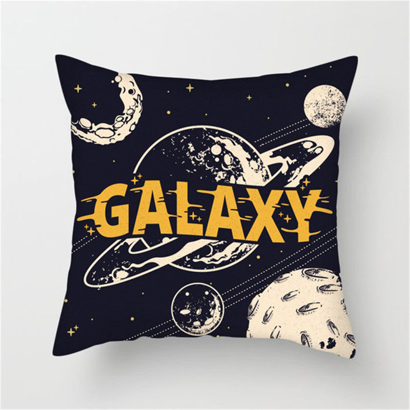 HKM-661139 Spaceship Cartoon Cushion Cover - Astronaut Rocket Pillow Case 45x45cm in Various Colors