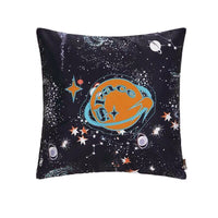HKM-661139 Spaceship Cartoon Cushion Cover - Astronaut Rocket Pillow Case 45x45cm in Various Colors