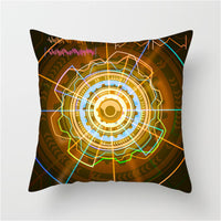 HKM-661139 Spaceship Cartoon Cushion Cover - Astronaut Rocket Pillow Case 45x45cm in Various Colors