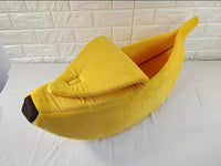 HKM-661267 Banana Shape Pet House Dog Bed - Warm Cozy Sleeping Nest for Small Dogs and Cats