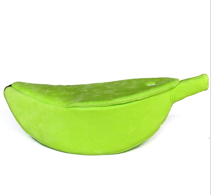 HKM-661267 Banana Shape Pet House Dog Bed - Warm Cozy Sleeping Nest for Small Dogs and Cats
