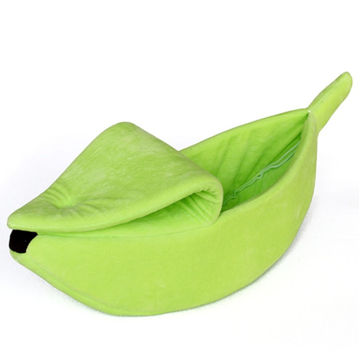HKM-661267 Banana Shape Pet House Dog Bed - Warm Cozy Sleeping Nest for Small Dogs and Cats