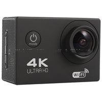 HKM-661267 Compact 4K Action Camera with 2.0 LCD Screen and 14MP Photos, 80-Min Battery Life