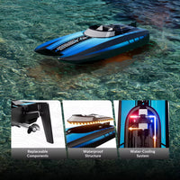 HKM-661331 High-Speed Waterproof Mini RC Boat with Reverse Function for Outdoor Fun