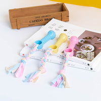 HKM-661395 Durable TPR Rubber Knot Toy for Dogs and Cats - Soft Spines for Dental Care and Fun Play