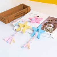 HKM-661395 Durable TPR Rubber Knot Toy for Dogs and Cats - Soft Spines for Dental Care and Fun Play