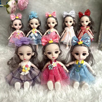 HKM-661587 Cute 17 Cm Movable Jointed Doll - Educational Soft Toy for Kids