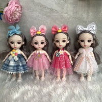HKM-661587 Cute 17 Cm Movable Jointed Doll - Educational Soft Toy for Kids