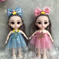 HKM-661587 Cute 17 Cm Movable Jointed Doll - Educational Soft Toy for Kids
