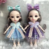 HKM-661587 Cute 17 Cm Movable Jointed Doll - Educational Soft Toy for Kids