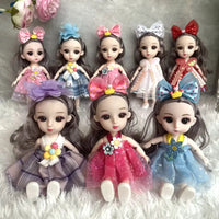 HKM-661587 Cute 17 Cm Movable Jointed Doll - Educational Soft Toy for Kids