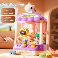 HKM-661715 Electronic Arcade Doll Catcher Machine for Kids - Educational Toy with Music and Claw Gameplay