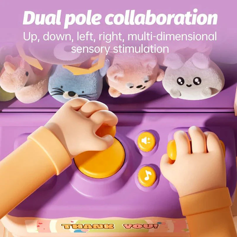 HKM-661715 Electronic Arcade Doll Catcher Machine for Kids - Educational Toy with Music and Claw Gameplay