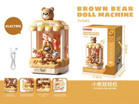 HKM-661715 Electronic Arcade Doll Catcher Machine for Kids - Educational Toy with Music and Claw Gameplay