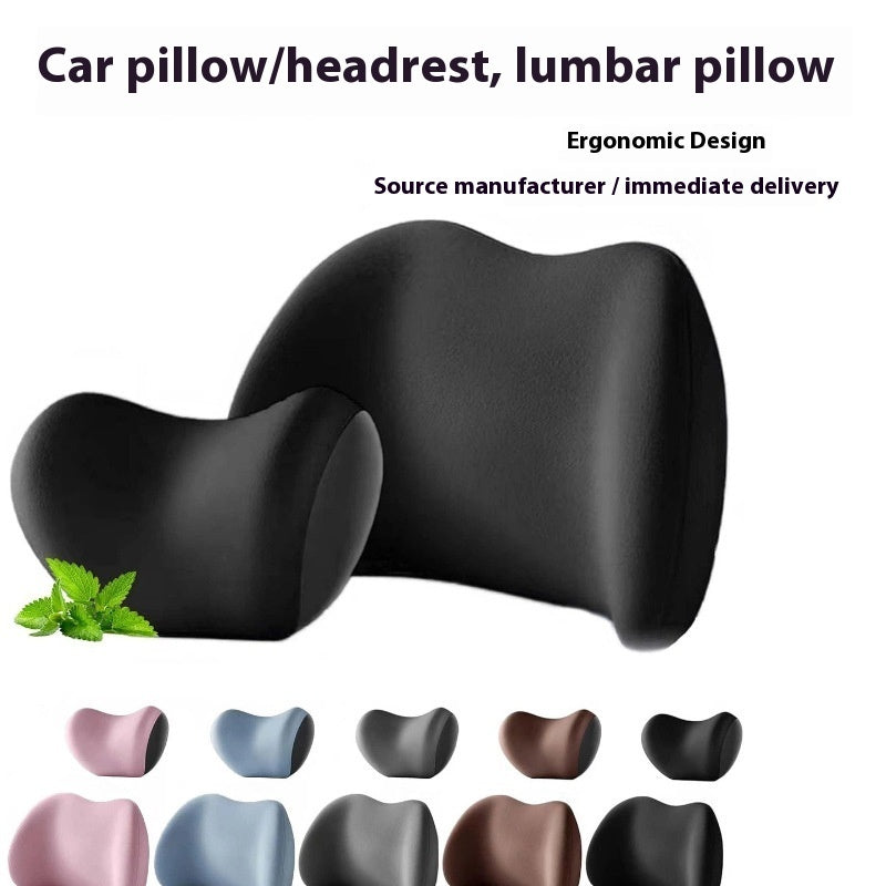 KTX-661715 Memory Foam Neck & Waist Cushion for Universal Car Seat Support