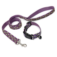 HKM-661715 Pet Traction Rope and Collar Set with Bell - Available in Fun Halloween Colors