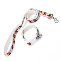 HKM-661715 Pet Traction Rope and Collar Set with Bell - Available in Fun Halloween Colors