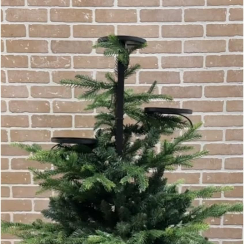 HKM-661715 Wrought Iron Christmas Candlestick Tree Topper - 60cm & 90cm Options