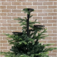 HKM-661715 Wrought Iron Christmas Candlestick Tree Topper - 60cm & 90cm Options