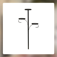 HKM-661715 Wrought Iron Christmas Candlestick Tree Topper - 60cm & 90cm Options
