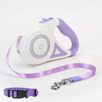 HKM-661779 Retractable Dog Leash with Automatic Braking System and Collar for Small to Large Dogs