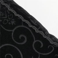 HKM-662035 Diamond-Shaped Retro Black and Red Long Pillow for Napping, 33x53.5cm