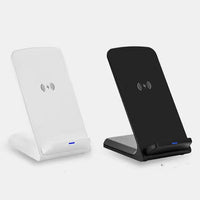 HKM-662099 30W Fast Charging Vertical Wireless Charger Desktop Stand - Available in Black and White