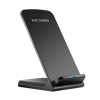 HKM-662099 30W Fast Charging Vertical Wireless Charger Desktop Stand - Available in Black and White