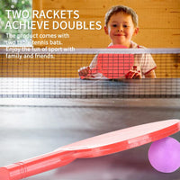 HKM-662163 Outdoor Table Tennis Racket Set for Kids - Plastic Ping Pong Toys, Ages 3+