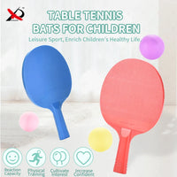 HKM-662163 Outdoor Table Tennis Racket Set for Kids - Plastic Ping Pong Toys, Ages 3+