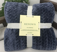 HKM-662227 Lightweight Coral Fleece Flannel Blanket for Office and Summer Use - Multiple Sizes Available