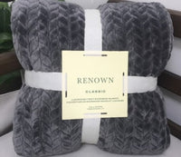 HKM-662227 Lightweight Coral Fleece Flannel Blanket for Office and Summer Use - Multiple Sizes Available