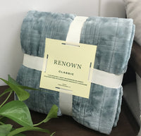 HKM-662227 Lightweight Coral Fleece Flannel Blanket for Office and Summer Use - Multiple Sizes Available