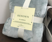 HKM-662227 Lightweight Coral Fleece Flannel Blanket for Office and Summer Use - Multiple Sizes Available