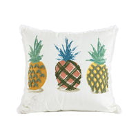 HKM-662291 Velvet Embroidered Throw Pillow Cover - Plush Cushion with Various Designs, 45x45 cm