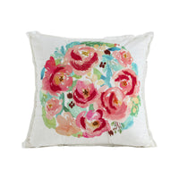 HKM-662291 Velvet Embroidered Throw Pillow Cover - Plush Cushion with Various Designs, 45x45 cm