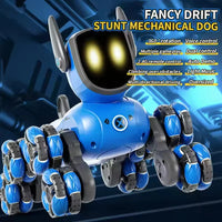 HKM-662483 Remote Control Robot Dog with 8 Wheels, 360° Rotation, Light and Sound for Ages 5 and Up
