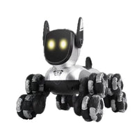 HKM-662483 Remote Control Robot Dog with 8 Wheels, 360° Rotation, Light and Sound for Ages 5 and Up