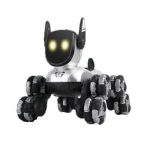 HKM-662483 Remote Control Robot Dog with 8 Wheels, 360° Rotation, Light and Sound for Ages 5 and Up