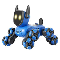 HKM-662483 Remote Control Robot Dog with 8 Wheels, 360° Rotation, Light and Sound for Ages 5 and Up