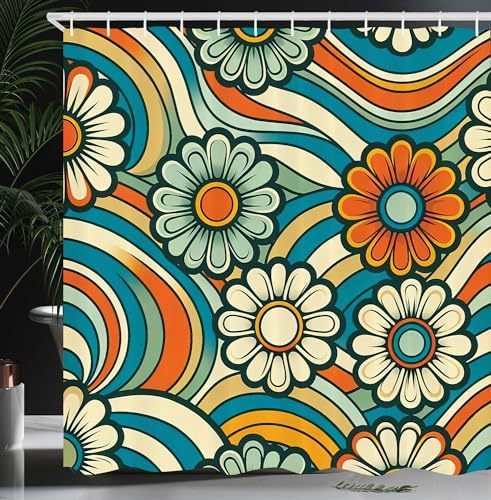 HKM-662611 Stylish Cat Pattern Polyester Shower Curtain in Various Colors and Sizes