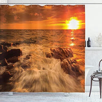 HKM-662611 Stylish Cat Pattern Polyester Shower Curtain in Various Colors and Sizes