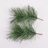 HKM-662675 Christmas PVC Pine Leaves Decoration with Small Pine Cones and Red Accents, 5-15cm
